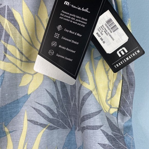 NWT Mens Travis Mathew Outsourced Shorts‎ Size 40 Heather Sleet Floral Trunks - Picture 8 of 9